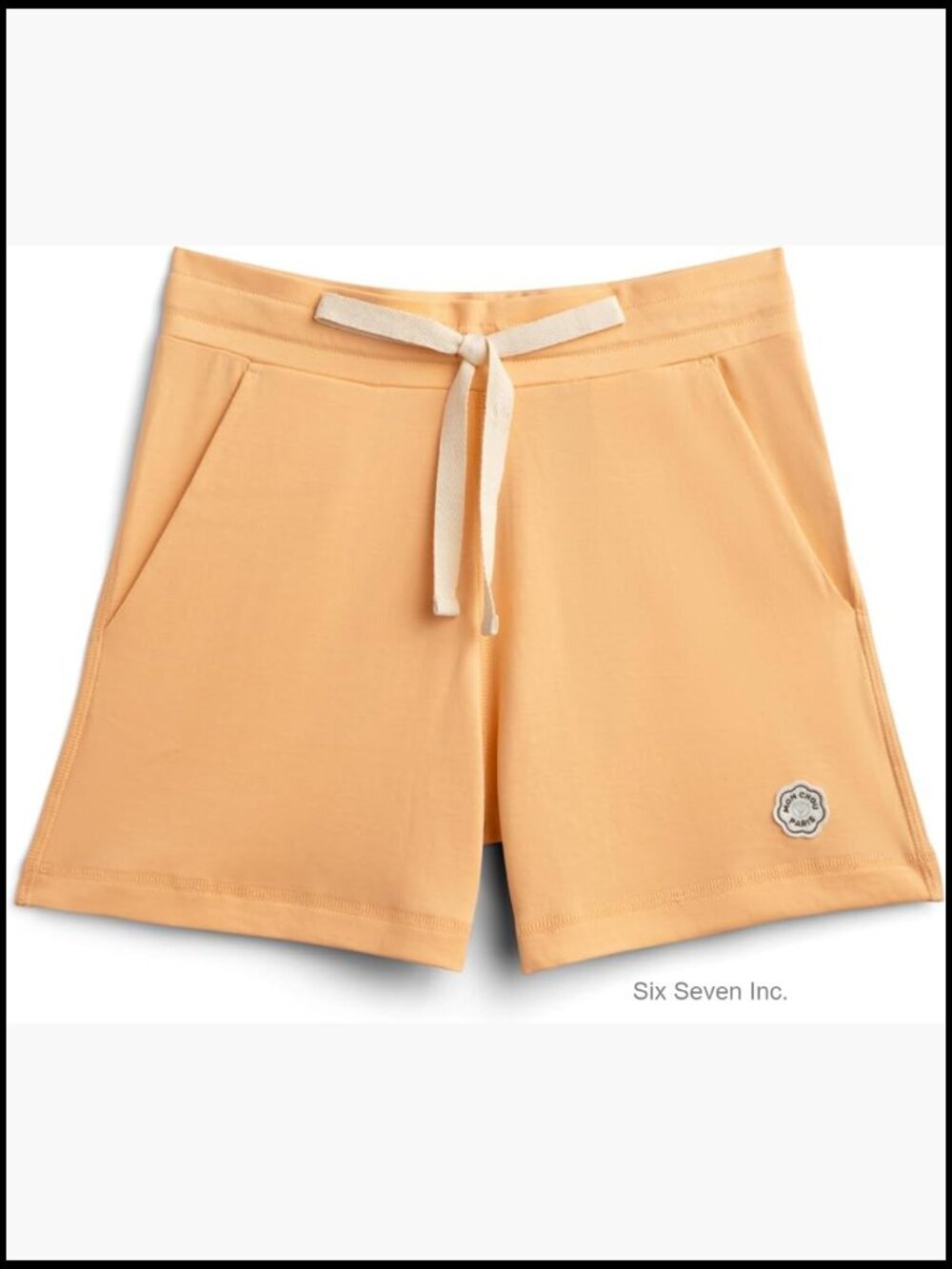 Organic Pima Cotton Relaxed Fit 4" Shorts with Drawstring